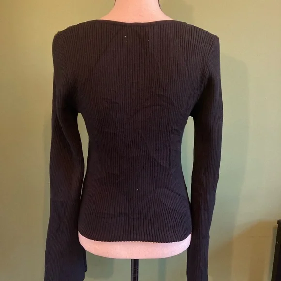 Hollister Ribbed Square Neck Sweater - Picture 3 of 7